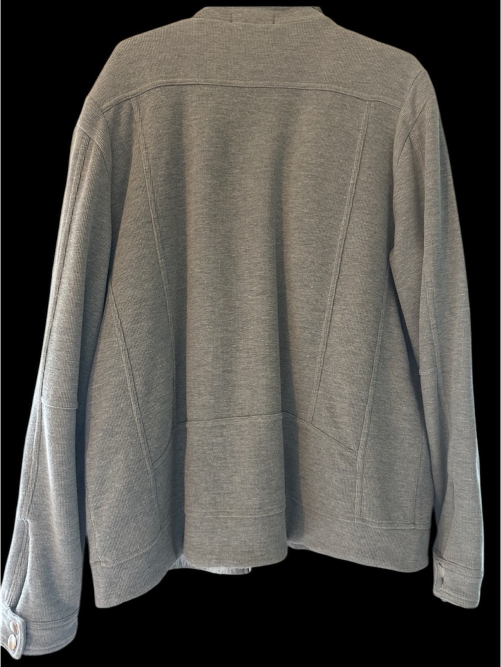 INC International Concepts Gray Sherpa-Lined Utility Jacket - Picture 2 of 3